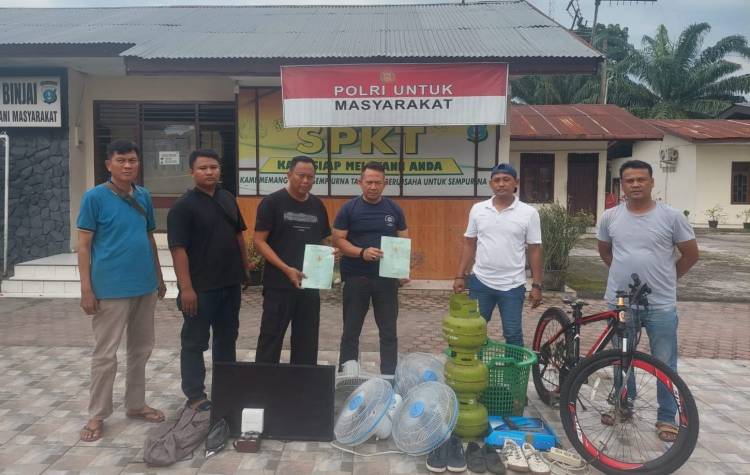 Spesialis Pembobol Rumah Kosong Masuk Sel Polisi Binjai