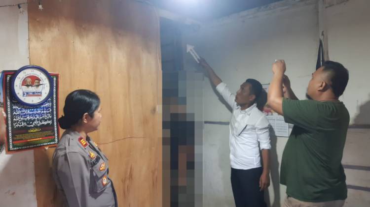 Diduga Terlilit Ekonomi, Polseķ Sianțar Utara Olah TKP Temuan Mayat di Gang Kresek