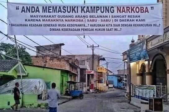 Patenkan.... Anda Memasuki Kampung Narkoba