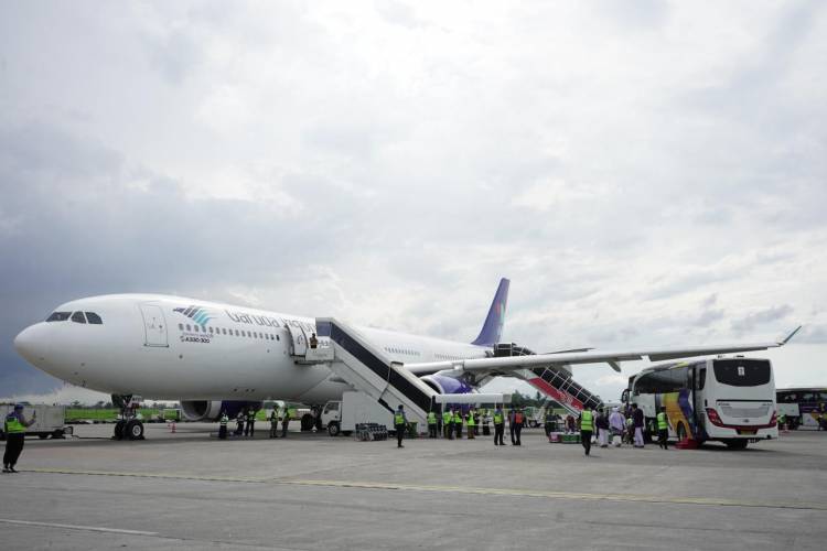 Penjelasan Distrik Manager Garuda Indonesia Medan Tentang Penerbangan Jamaah Calhaj Kloter 14