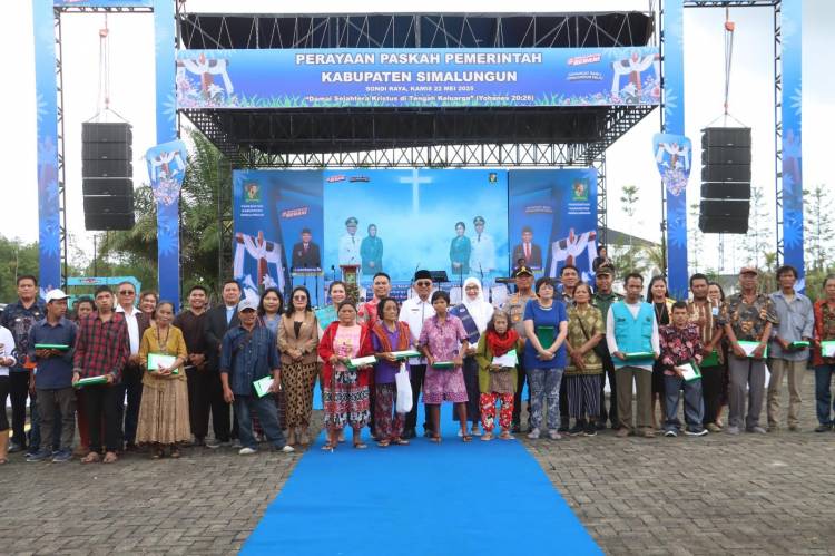 Kapolres Simalungun Hadiri Perayaan Paskah Pemkab Simalungun Bersama Forkopimda Dan Masyarakat