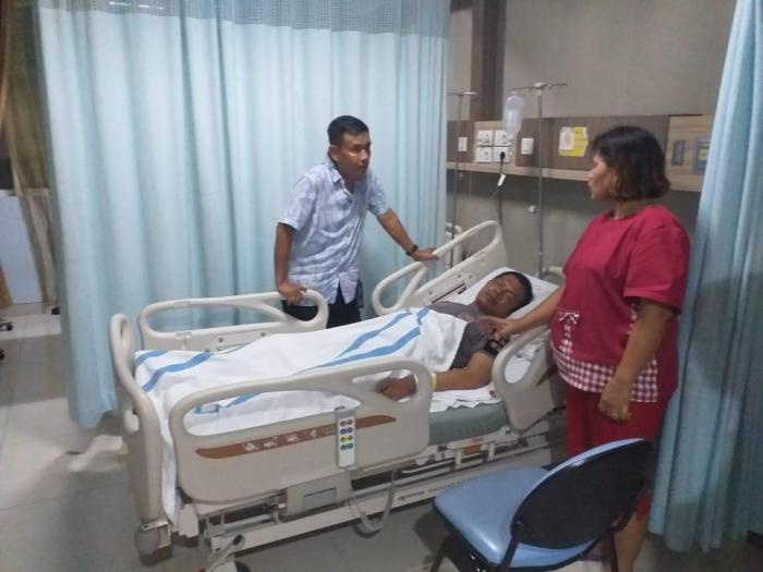Brigadir Jepri Hutasoit Terpental Ditabrak Pengendara Mobil