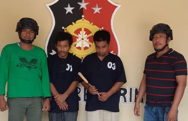 Peras Pekerja Bangunan dan Sekuriti Perumahan, Dua Preman Ini "Loyo" Diringkus Polisi