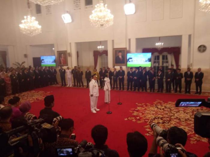 Arinal-Nunik Resmi Dilantik Jadi Gubernur dan Wagub Lampung