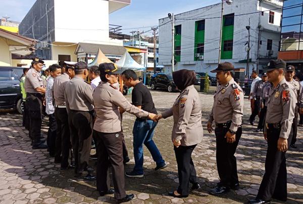 Gelar Halal bi Halal, Jajaran Polsek Medan Baru Sarapan Pagi Bersama
