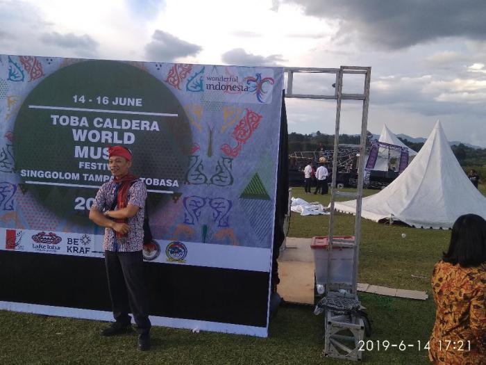 Panggung Acara Toba Caldera World Music Festival Rubuh