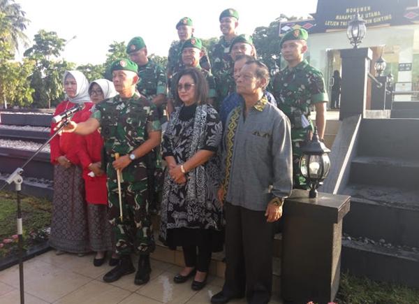Pangdam Resmikan, Monumen Jamin Ginting dan A.E Kawilarang Fitnes Centre 
