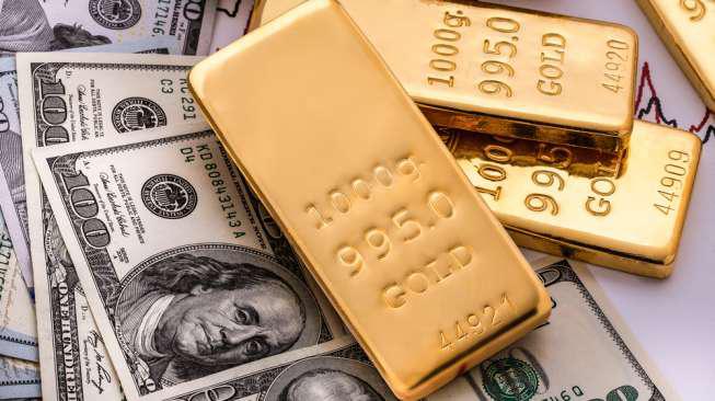 Dollar AS Turun, Harga Emas Melejit