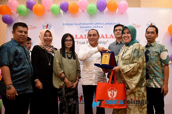  Gubernur Sumut Hadiri Halalbihalal Alumni Smansa