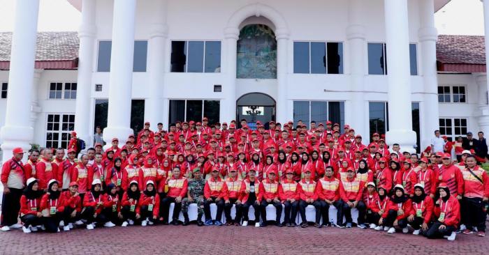 Asahan Berangkatkan 127 Atlit Rebut Kemenangan Di POR Propinsi Sumut