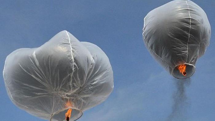  Polisi Menyita Belasan balon Udara, Karena Mengangu Penerbangan