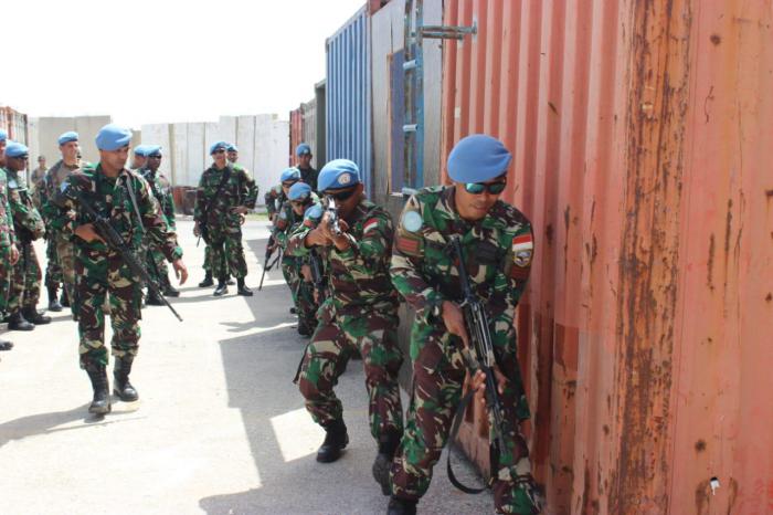 Pasukan Garuda dan FCR Prancis Gelar Latihan Bersama di Lebanon   