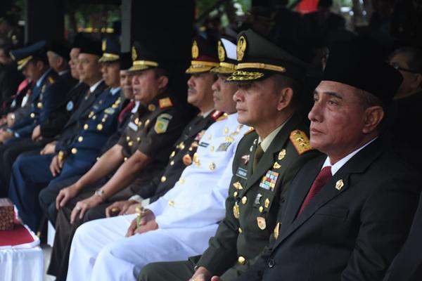Pangdam I/BB Hadiri Upacara Peringatan Hari Kelahiran Pancasila di Lapangan Benteng