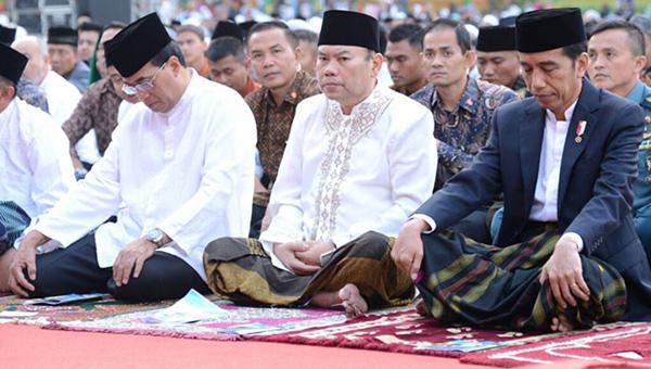 Orang Nomor Satu di Indonesia, Berlebaran Sama Keluarga di Kampung Halaman