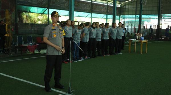 Semarak HUT ke 73 Bhayangkara, Polrestabes Medan Gelar Turnamen Futsal