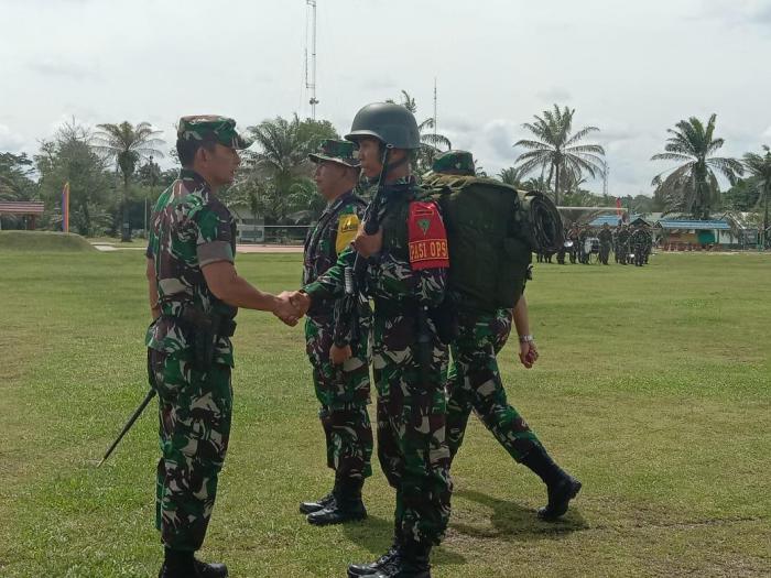 Pangdam I/BB Harapkan Satgas Yonif 132/BS Mampu Menjaga Keutuhan NKRI Di Perbatasan Timor Leste  