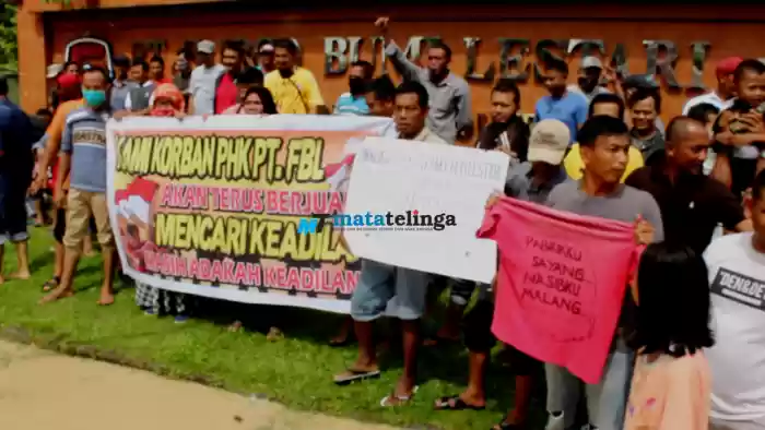 Tuntut Upah Karyawan PT.Fairco Bumi Lestari  Yang Dirumahkan Demo
