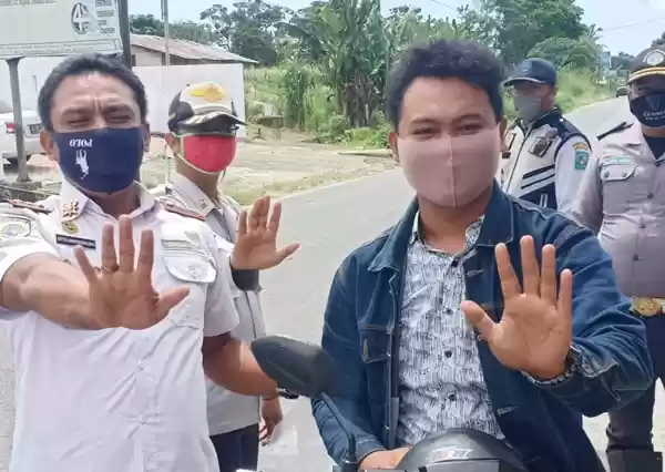 New Normal,  Dishub Simalungun Tingkatkan Protokol Kesehatan Kepada Pengguna Jalan