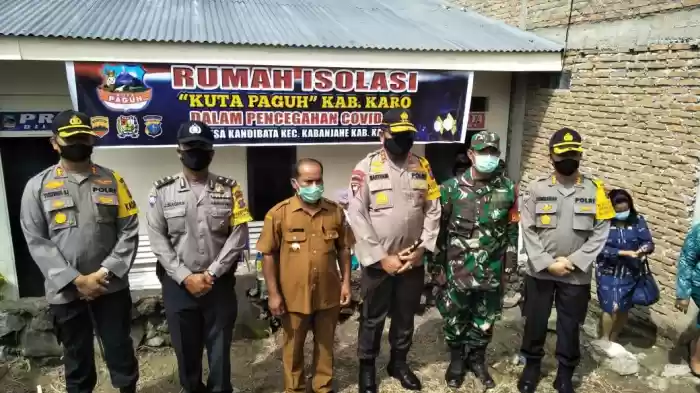 Kapoldasu Bangga Warga Desa Kandibata Dirikan Kampung "Kuta Paguh" Tangani Covid-19