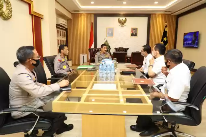Kabaharkam Polri Terima Audensi Tenaga Ahli Kantor Staf Presiden