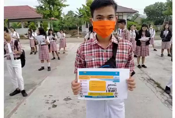 Sat Lantas Polres Sergai Himbau Murid Dan Guru Patuhi Protokol Kesehatan