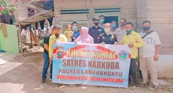 Peringati HANI 2020, Sat Narkoba Polres Labuhanbatu Lakukan Berbagai Kegiatan