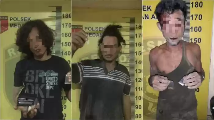 Polsek Medean Area, Tangkul Tiga Pengedar Narkoba