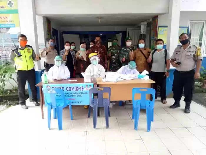 Puskesmas Bandarbaru Gelar Rapid Tes Massal
