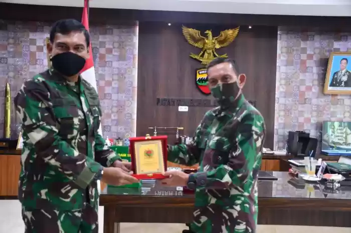 Pangdam I/BB Terima Kunjungan Danlantamal I Belawan dan Pangkosekhanudnas III Medan