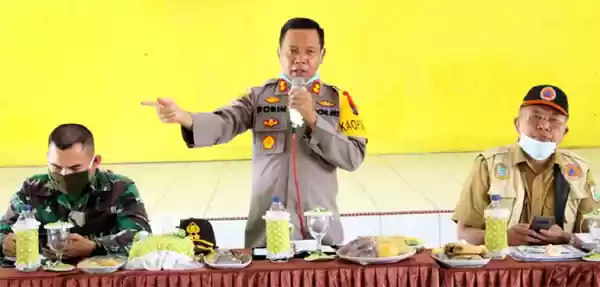 Kapolres Bersama Forkopimda Sergai Evaluasi Dan Monitoring BLT, BST Serta Penanganan Covid-19