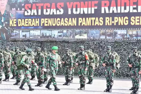 Pangdam I/BB Berangkatkan Satgas Yonif Raider 100/PS ke Daerah Penugasan Pamtas RI-PNG