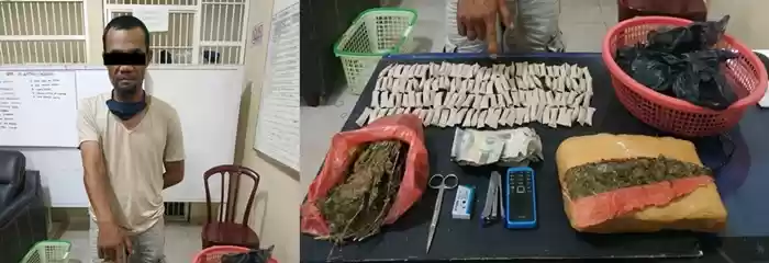 Pengedar Ganja di Karo Ini Diciduk Polisi Saat Menunggu Pembeli