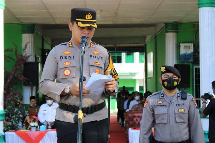 Tni - Polri Gelar Apel Pasukan Pengamanan PSU Tahap II di Labuhanbatu