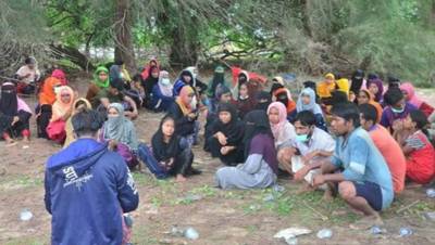 Terdampar di Pulau Idaman, Puluhan Warga Rohingya dikirim Penampungan Kota Medan