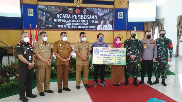 Berkah TMMD 111 Kodim 0204/DS, BUMDESma Bangun Purba Dapat Bantuan Altan dari Pemprovsu