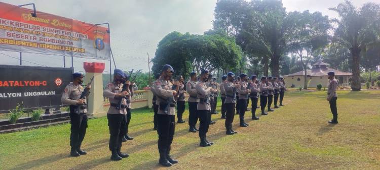 Tiada Hari Tanpa Latihan, Batalyon C Pelopor Brimob Sumut Rutin Latihan PBB Bersenjata