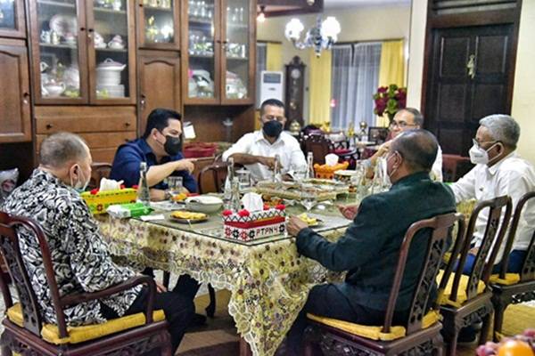 Erick Thohir, Edy Rahmayadi dan Musa Rajekshah Bahas Potensi Sumut