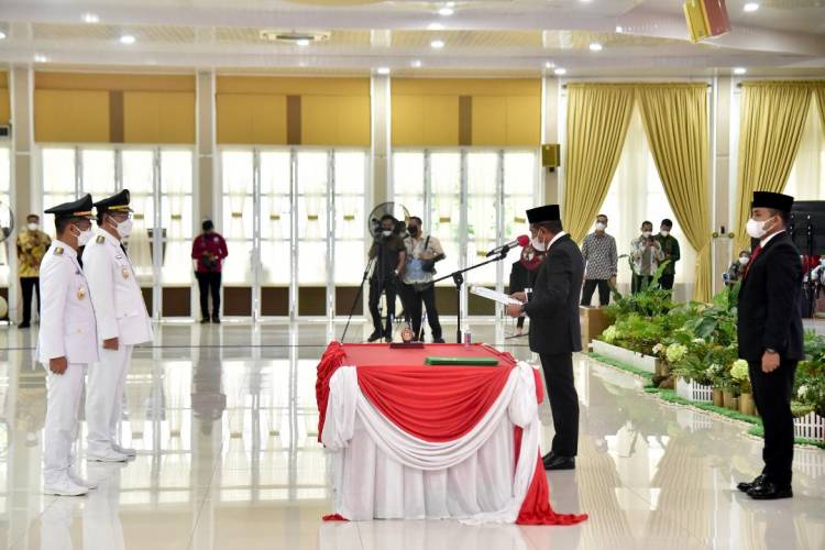 Lantik Bupati/Wakil Bupati Nias, Gubsu Ingatkan Tugas Besar Membangun Daerah