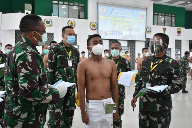 Pangdam I/BB Pimpin Sidang Pemilihan Calon Taruna Akmil Tahun 2021