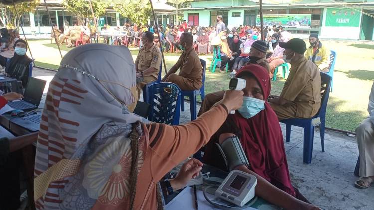 Kodim 0306/50 Kota Laksanakan Vaksinasi Karyawan PT