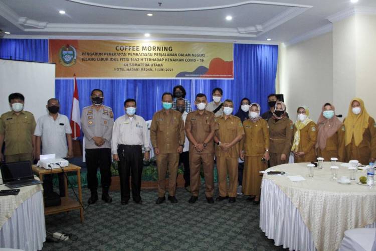 Bahas Kebijakan PPKM, Dinas Kominfo Sumut Gelar Dialog Bersama Wartawan