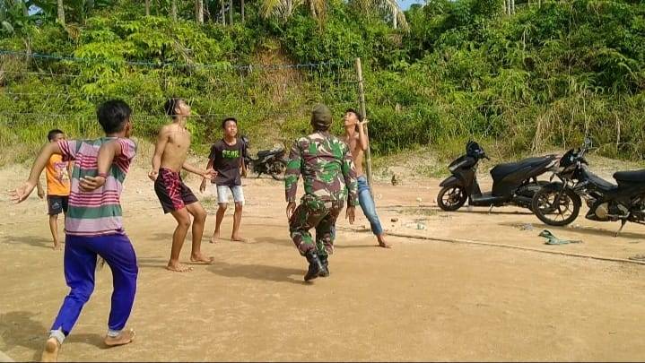 Agar TNI-Rakyat Terus Manunggal, Satgas TMMD Kodim 0204/DS Gelar Olah Raga Bersama