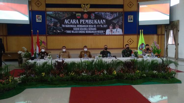 TMMD ke-111 Kodim 0204/DS Tingkatkan Kesejahteraan Warga Pelosok Desa