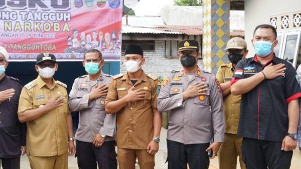 Polres Simalungun Launching Kampung Tangguh Anti Narkoba