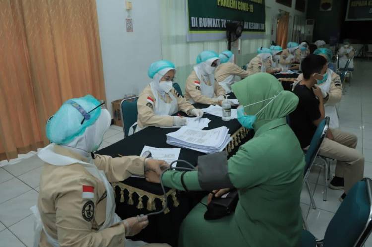 Kodam I/BB Gencarkan Vaksinasi Kepada KBT dan PNS Kodam I/ BB