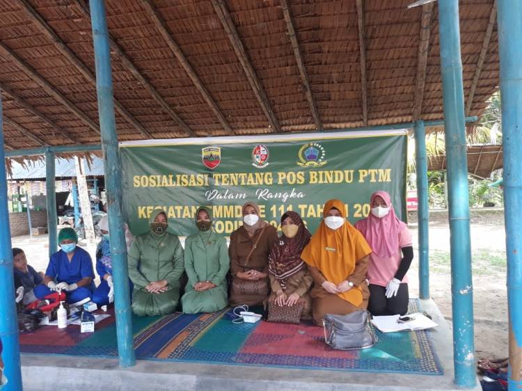 Satgas TMMD ke-111 Kodim 0204/DS Buka Posyandu bagi Warga