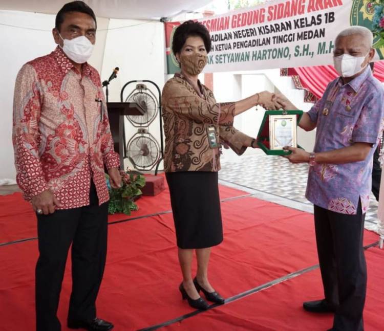 Bupati Asahan Hadiri Peresmian Gedung Sidang Peradilan Anak PN Klas I B Kisaran .