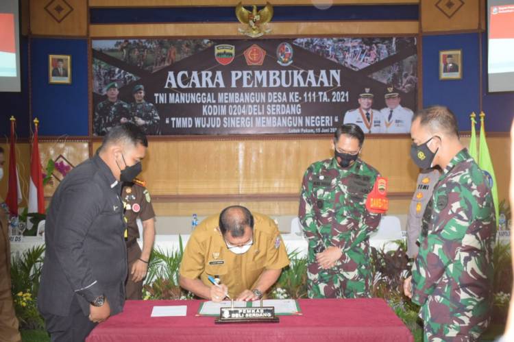 TMMD 111 Kodim 0204/DS Resmi Dibuka