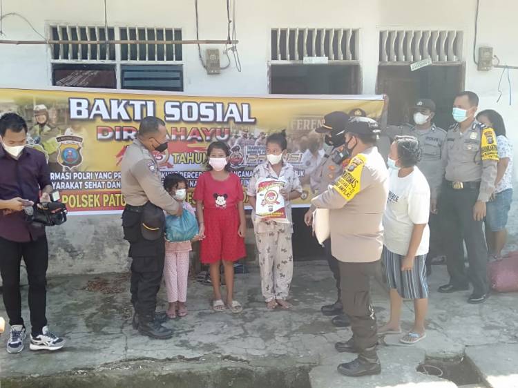 Jelang Hari Bhayangkara Ke-75, Polsek Patumbak Gelar Bhakti Sosial