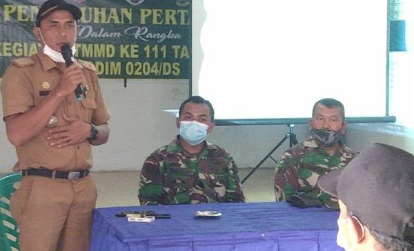 Gandeng Distan, Satgas TMMD Kodim 0204/DS Bekali Warga Ilmu Pertanian